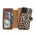 thumbnail image 4 of iPhone 12 Pro Max Zipper Full Grain Leather Wallet Case Purse with Phone Holster, 4 of 25