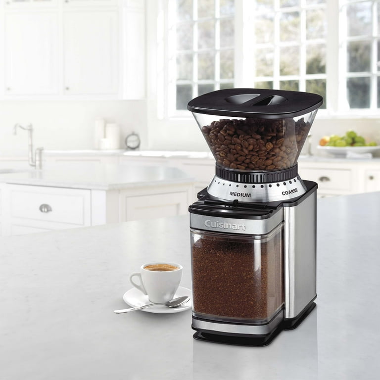 Cuisinart Supreme Grind Burr Mill 32 Cup Coffee Grinder Stainless Steel DBM 8WM Walmart