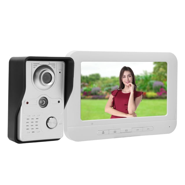 Timbre con video, videoportero de 7 pulgadas, videoportero, portero automático de seguridad, diseño elevado