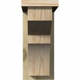 thumbnail image 2 of 6"W x 14"D x 14"H Monterey Rough Sawn Corbel w/Backplate, Douglas Fir, 2 of 9