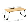 thumbnail image 4 of Mind Reader Portable Laptop Desk with Collapsible Legs, Beige, 4 of 9