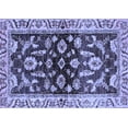 thumbnail image 1 of Ahgly Company Machine Washable Indoor Rectangle Oriental Blue Traditional Area Rugs, 4' x 6', 1 of 4