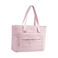 thumbnail image 2 of Bolso para portátil para mujer con bolso de mano con correa portátil cierre de cremallera cierre de cremallera Rosa, 2 of 8