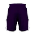 thumbnail image 3 of Alleson Athletic B68785673 Crossover Reversible Shorts, Purple & White - Small, 3 of 3