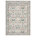 thumbnail image 4 of GlowSol 8'x10' Floral Area Rug Boho Washable Rug Non-Slip Low Pile Farmhouse Floral Carpet for Living Room Bedroom, Beige, 4 of 7