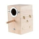 thumbnail image 5 of Caja de cría para loros, caja nido para periquitos, casa para pájaros, jaula de madera, accesorios para Colgando a la derecha, 5 of 9