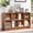 Tea Color, variant on Buildhom 6-Cube 2-Tier Bookcase, 40" Wide Low Floor Standing Bookshelf with Curved Edge for Living Room, Office, Tea Color