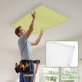 thumbnail image 4 of Vintage Fruit Green Magnetic Fluorescent Light Covers for Ceiling Lights 2x4Ft,Farmhouse Retro Solid Color Linen Texture Office Classroom Kitchen Drop Ceiling Light Covers Filters Shade Panel 4Packs, 4 of 9