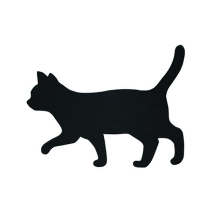 

Cat LED Voice Control Night Light Silhouette Lamp Wall Lamp without Battery (Black Walking Cat Warm Color Battery Style Easy