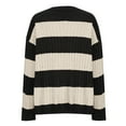 thumbnail image 4 of Women's Sweaters Striped Multicolor Long Sleeved Round Neck Pullover Knitted Sweater Top, 4 of 5