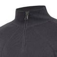 thumbnail image 4 of Betivan Mens Slim Fit Zip Up Mock Neck Polo Sweater Casual Long Sleeve Sweater and Pullover Sweaters with Ribbing Edge, 4 of 6