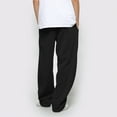 thumbnail image 5 of Cethrio Boys Athletic Sweatpants Size 14-16, Open Bottom Casual Relaxed Fit Drawstring Straight Leg Pants Black, 5 of 5