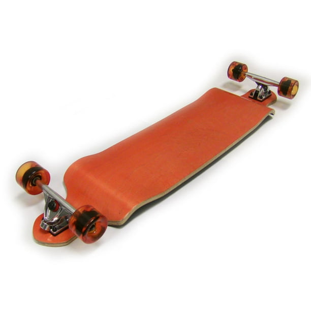 Orange DROP DOWN LONGBOARD Complete Skateboard DOWNHILL BOMBER SPEED