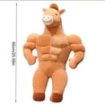 thumbnail image 3 of YiJuHui Muscle Horse Boyfriend Pillow Hugging Doll Plush Toy, Funny Muscle Horse Body Pillow for Adults, Stress Relief Gifts, Cute Home Decor, Comfort Hugging Pillow for Sofa Bed, 3 of 9