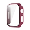 thumbnail image 1 of Moda Slim PC duro caso de cubierta completa de vidrio templado Protector de pantalla caso para For Apple Watch iwatch Series 6 SE 5 4 3 2 1 44mm 40mm 42mm 38mm Series 7 41mm full case cover, 1 of 4