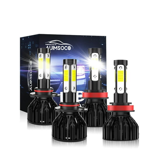 For Ford F-150 F-250 F-350 2015-2021 LED Headlight 9005 H11 Kit Super Bright Bulbs, Cool White High Power Lamps, High Low Beam, 40W 4000LM 6000K, Easy Install