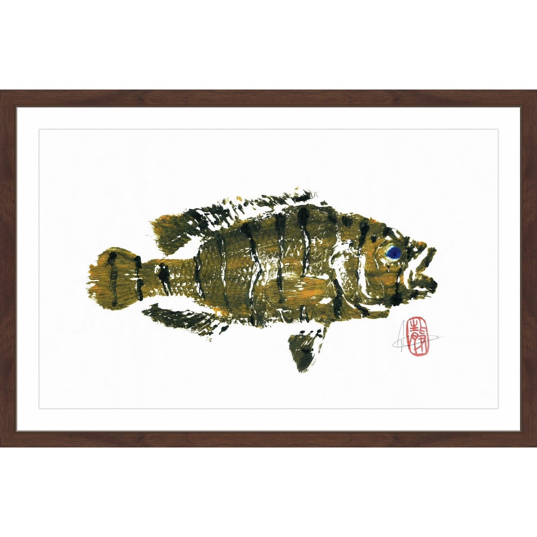 "Jaguar Guapote" Framed Painting Print