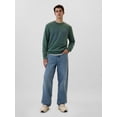 thumbnail image 2 of Sudadera GAP para hombre con logo, de felpa, cuello redondo, Moores Green, XL, 2 of 3