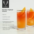 thumbnail image 3 of Viski Meridian Highball Glasses for Cocktail Party, Home Bar 15 oz Set of 2, 3 of 12