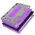 thumbnail image 7 of Mignova Case For Amazon Fire 7 (2017 Release) Case,[Kickstand Feature],Shock-Absorption/High Impact Resistant Heavy Duty Armor Defender Case for Kindle fire 7 Inch 2017(Gray+Purple), 7 of 7