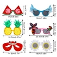 thumbnail image 4 of Gafas de sol para fiesta Suloli, divertido disfraz tropical, 6 pares, 4 of 6