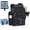 Black With (4) 3600 Tackle Boxes, variant on Calamus GearMaster Tackle Backpack with Bait Binder, Large Lightweight Water-Resistant Fishing Bag, Rod Holders, Food Storage