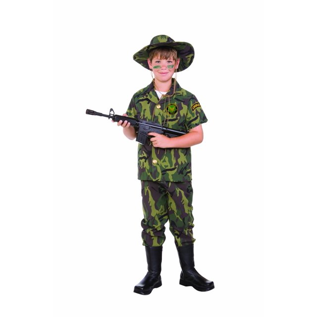 Disfraz infantil de Jungle Commando RG, tallas 4-6, multicolor