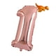 thumbnail image 4 of con números de lámina de mylar de oro and rosa, 0-9 de de cumpleaños, Baby Shower, decoración de de despedida de soltera 1, 4 of 6