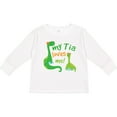 thumbnail image 3 of Inktastic My Tia Loves Me Dinosaur Boys Long Sleeve Toddler T-Shirt, 3 of 5