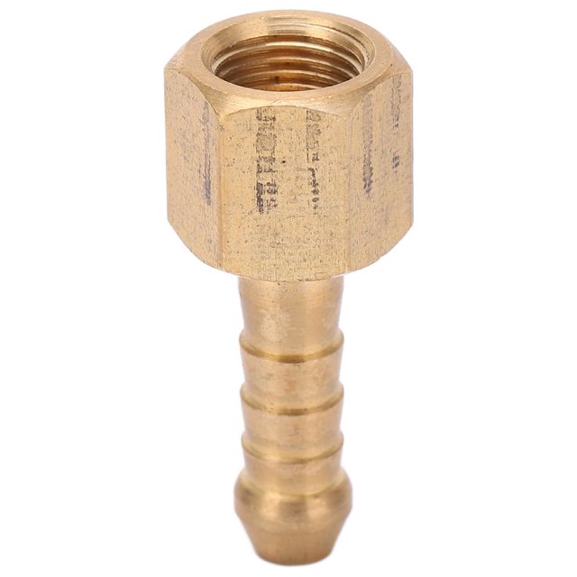 Conector de manguera de latón, accesorio de rosca restrictor NPT de 1/8 pulgadas, buen sellado para alimentación de aceite Turbo