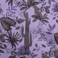 thumbnail image 1 of oneOone Polyester Spandex Purple Fabric Tropical Quilting Supplies Print Sewing Fabric By The Yard 56 Inch Wide, 1 of 4