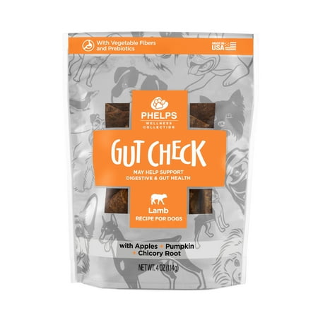 UPC: 0722791900047 | Phelps Wellness Collection Gut Check Digestive & Gut Health Lamb Recipe Dog Treats 4.5 oz