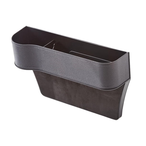 Organizador de huecos para asientos de coche, bolsillo lateral, caja de almacenamiento universal para asientos de coche. conductor negro