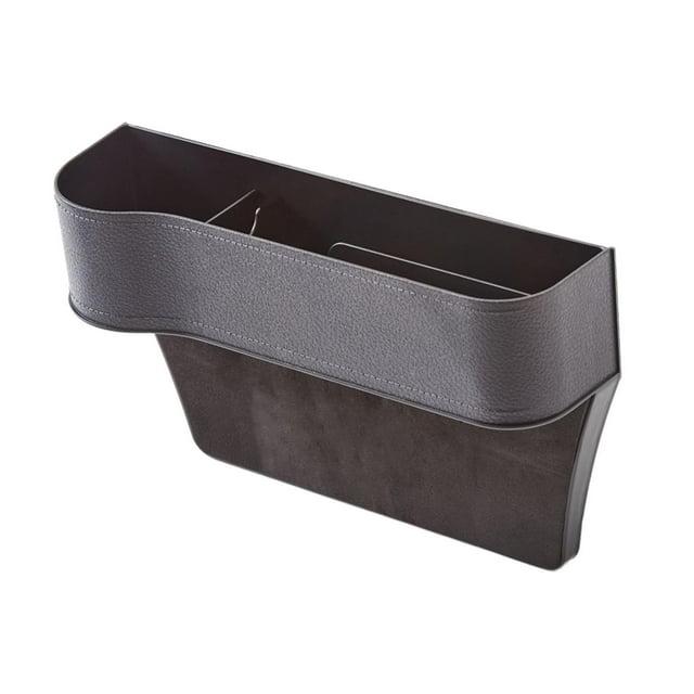 Organizador de huecos para asientos de coche, bolsillo lateral, caja de almacenamiento universal para asientos de coche. conductor negro