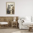 thumbnail image 3 of Stupell Industries Rustic Lodge Pair of Horses in Harmony Gold Floating Frame Canvas Art, 17 x 25, by Creative Studio, 3 of 8
