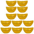 thumbnail image 4 of 12 piezas de adorno de escritorio de plástico de juguete de lingote de oro simulado para decoración (dorado), 4 of 5