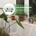 thumbnail image 2 of LABSERRON 1Pcs Round Iron Flowerpot Stand with Movable Wheels for Indoor Plant Placement 13.4x13.4in, 2 of 8
