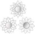 thumbnail image 1 of Espejos de pared Manortang de metal con forma de flor, 23 cm, set de 3, 1 of 9