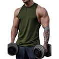 thumbnail image 1 of Langwyqu Sleeveless Solid Color Men Sport Muscle Sport Tank Tops, 1 of 4