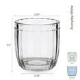 thumbnail image 2 of Fitz and Floyd Beaded 10 oz Clear Double Old Fashion Glass (Set of 4), 2 of 10