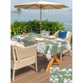 thumbnail image 5 of Outdoor Tablecloths with Umbrella Hole & Zipper, Tropical Palm Tree Tablecloth Rectangle 60x84 Inch, Olive Green Plants Coastal Leaf Beach Waterproof Table Cloth, Patio/Pool/Picnic Table Covers, 5 of 8