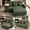 Green, variant on Sleeper Sectional Sofa, 83" Convertible Sofa Bed with Pull Out Couches, Adjustable Backrest and Seating, L Shaped Couch with Small Desktop, Modern Chenille Sofas for Living Room Apartment,White