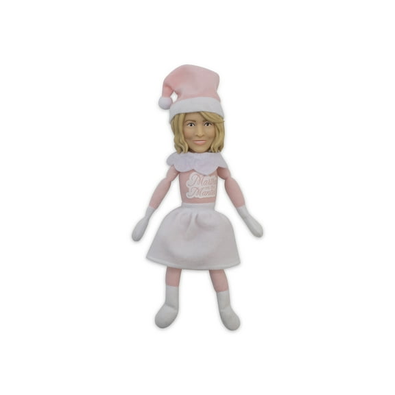 Martha Stewart Martha on The Mantel 10” Christmas Pink Plush Figurine