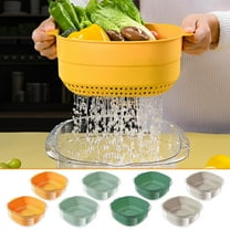 CVLNCYCLING Strainer,Colander,Strainers for Kitchen,Plastic Colander,Plastic Colander,Strainer with Handle,Kitchen Colander,Vegetable Strainer,Large Colander for Wash Fruits Vegetables Rice
