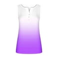 thumbnail image 7 of XFLWAM Womens Tank Top Summer Sleeveless V Neck Button Down Tee Shirt Casual Loose Fit Henley Tunic Blouse, 7 of 7