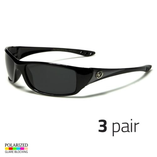 3 LOT Men Polarized Sunglasses Wrap Driving Aviator Outdoor Sports Glasses Red j 