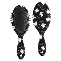 Spooky Halloween Ghosts Pattern Hair Brush,Girls Detangling Hair Brush,Glide Through Tangles with Ease for Wet & Dry Hair,8.8"X2.8"