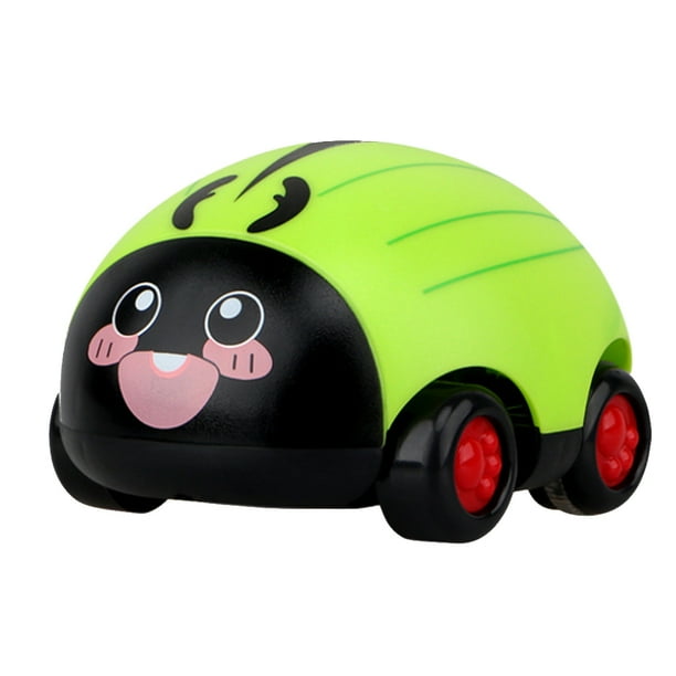 Kids Cute Pull Back Toys Car Inertia Trolley Insect Return Cars Ladybug
