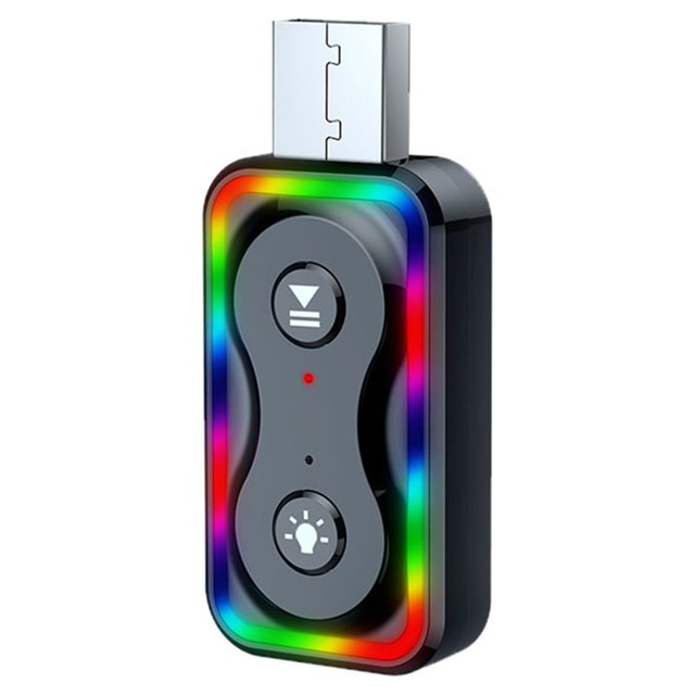 Seitruly Adaptador inalámbrico Reproducción de música multipropósito Receptor de señal 2 en 1 Dispositivo electrónico Altavoz Accesorios Cables de audio/vídeo