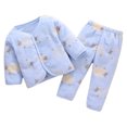thumbnail image 1 of Ropa de bebé, ropa de otoño para bebé, pijamas cálidos de dos piezas de lana coralina, 1 of 5